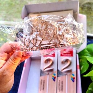 Happy 22nd Birthday Kit Decor Candle/Tiara/ Logo